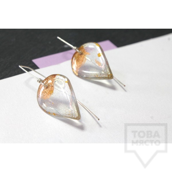 Дизайнерски обеци Nimeria Shop - Everlasting Bouquet - Golden crown