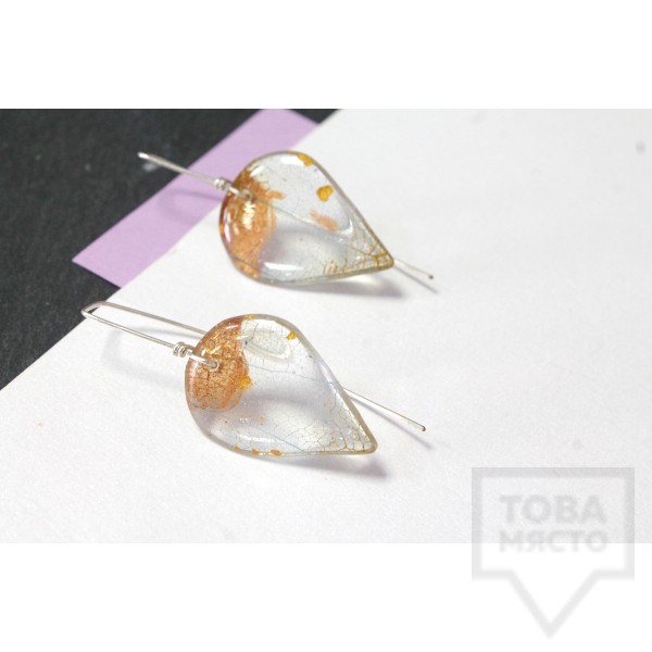 Дизайнерски обеци Nimeria Shop - Everlasting Bouquet - Golden crown