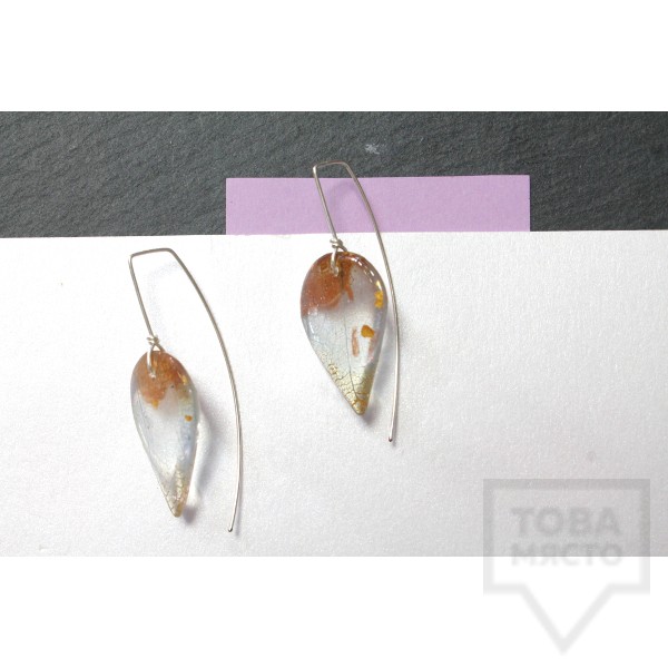 Дизайнерски обеци Nimeria Shop - Everlasting Bouquet - Golden crown