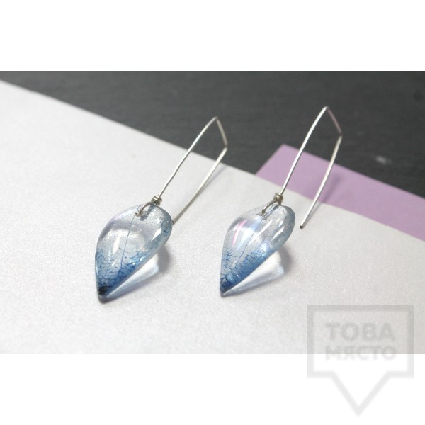 Дизайнерски обеци Nimeria Shop - Everlasting Bouquet - Ice Blue