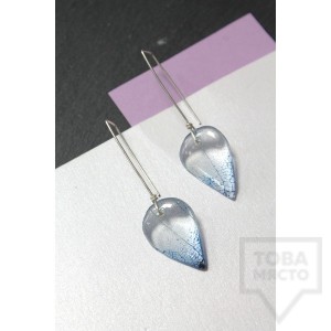 Дизайнерски обеци Nimeria Shop - Everlasting Bouquet - Ice Blue