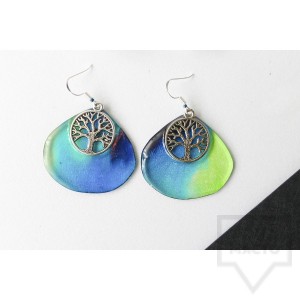 Дизайнерски обеци Nimeria Shop - Everlasting Bouquet tree of life