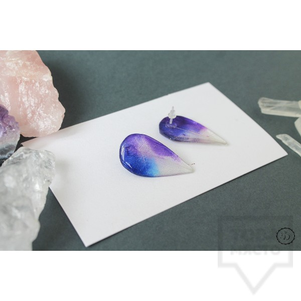 Дизайнерски обеци Nimeria Shop - Forest Raindrops