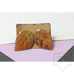 Дизайнерски обеци Nimeria Shop - Forest Raindrops - Golden Autmn