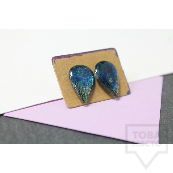 Дизайнерски обеци Nimeria Shop - Forest Raindrops - Starry Night