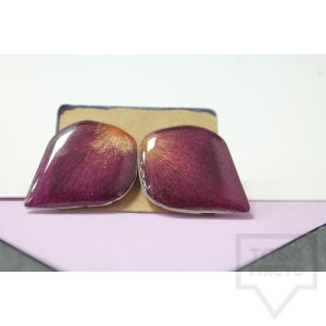 Дизайнерски обеци Nimeria Shop - Forest Raindrops - Violet Sunset