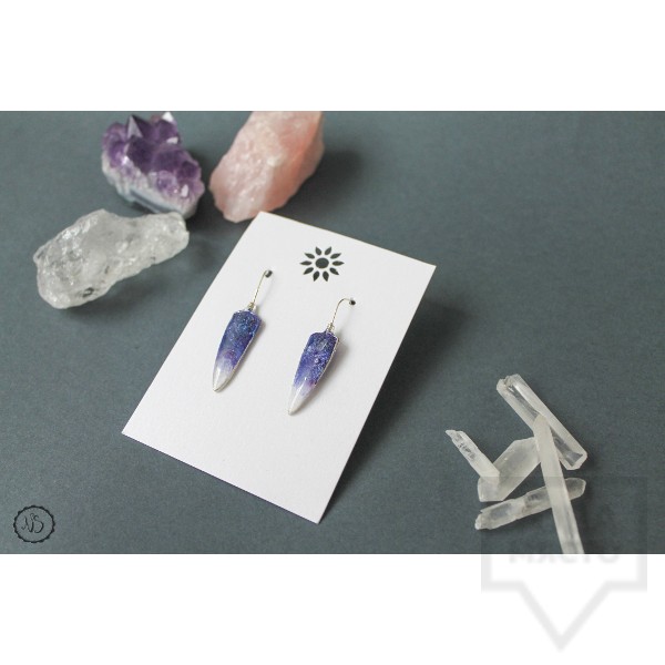 Дизайнерски обеци Nimeria Shop - Seethrough Petals