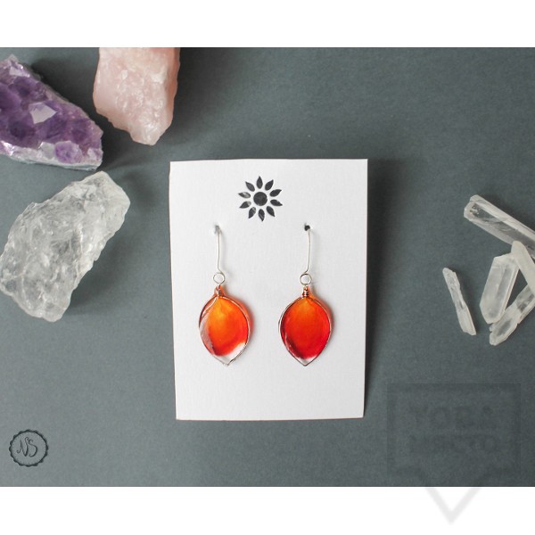 Дизайнерски обеци Nimeria Shop - Seethrough Petals