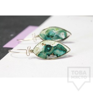 Дизайнерски обеци Nimeria Shop - Seethrough petals Fairy Dust