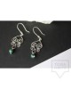 Дизайнерски обеци Nimeria Shop - Silver Knots Jade