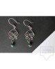 Дизайнерски обеци Nimeria Shop - Silver Knots Jade
