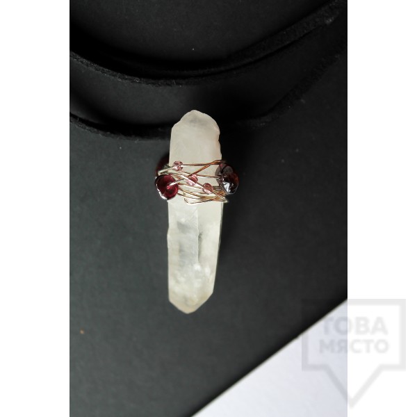 Дизайнерско колие Nimeria Shop - Crystal and tourmaline