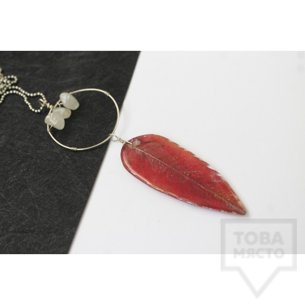 Дизайнерско колие Nimeria Shop - Everlasting Bouquet - Fiery forest