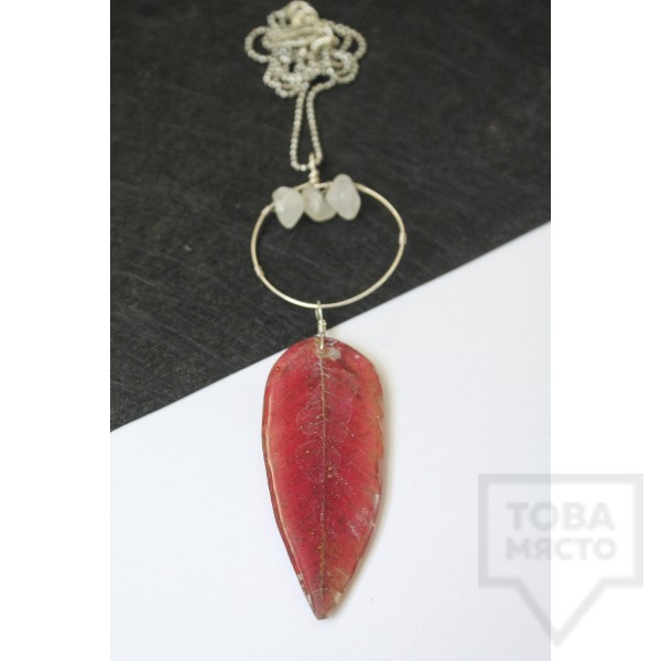 Дизайнерско колие Nimeria Shop - Everlasting Bouquet - Fiery forest