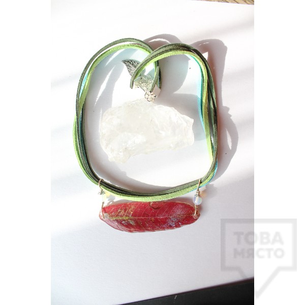 Дизайнерско колие Nimeria Shop - Everlasting Bouquet - flower choker