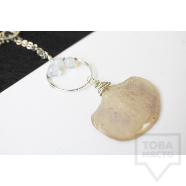 Дизайнерско колие Nimeria Shop - Everlasting Bouquet - Nude Orchid