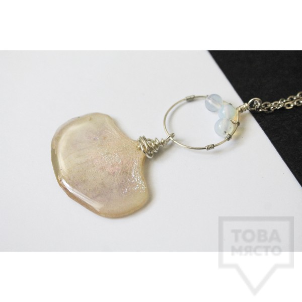 Дизайнерско колие Nimeria Shop - Everlasting Bouquet - Nude Orchid