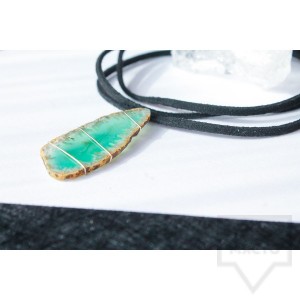 Дизайнерско колие Nimeria Shop - Forest agate