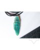 Дизайнерско колие Nimeria Shop - Green agate