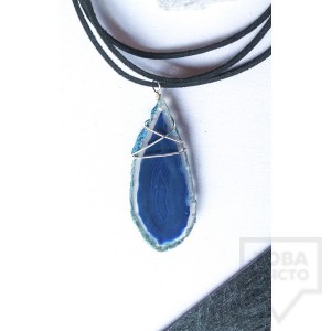 Дизайнерско колие Nimeria Shop - Midnight agate