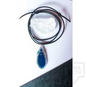 Дизайнерско колие Nimeria Shop - Midnight agate