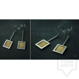 Геометрични обеци  OpenArt7 - Стомана INOX