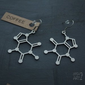 Обеци OpenArt7 - кафе