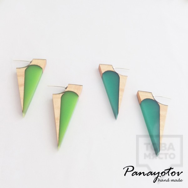 Дизайнерски обеци Panayotov Handmade - Wings