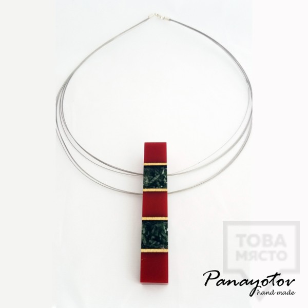Дизайнерско колие Panayotov Handmade - Red Forest