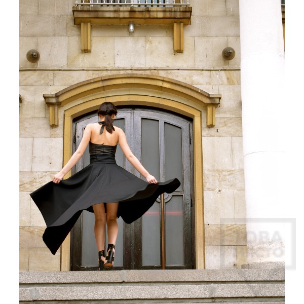 Дамска дълга пола Parola - Margery black asymetry