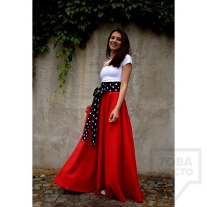 Дамска дълга пола Parola - Margery red