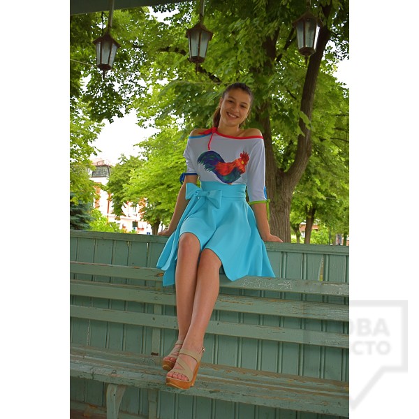 Дамска къса пола Parola - Margery Turcoise