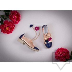 Дизайнерски дамски обувки оксфорд Pesh.Art - Dark Temptation