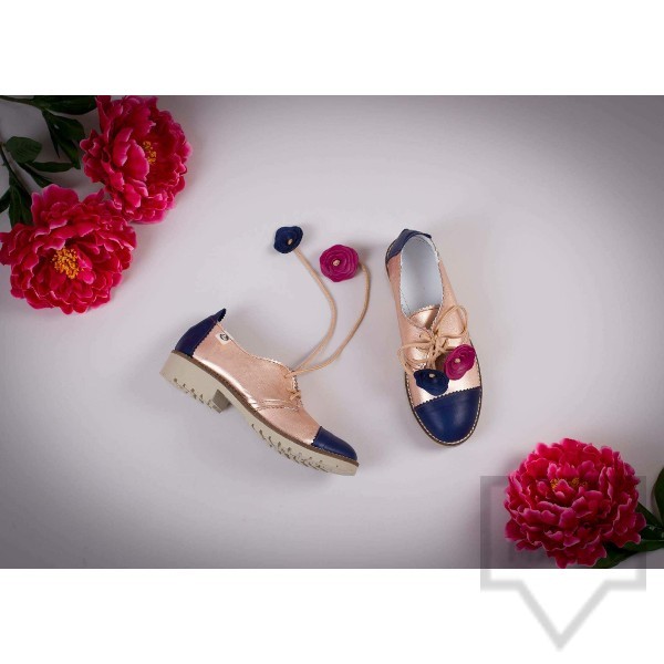 Дизайнерски дамски обувки оксфорд Pesh.Art - Dark Temptation