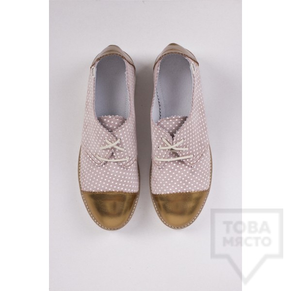 Дизайнерски дамски обувки оксфорд Pesh.Art - O, sweet chic