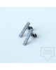 Ковани сребърни обеци - Pin оксидирано сребро
