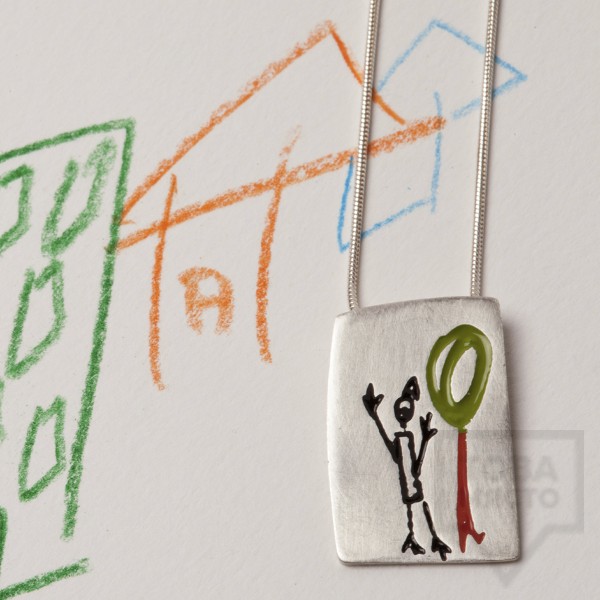 Сребърни колие Polina Dimitrova - скици