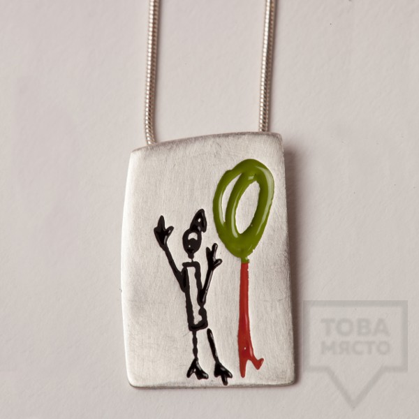 Сребърни колие Polina Dimitrova - скици