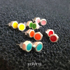 Обеци Pollyline - гайки