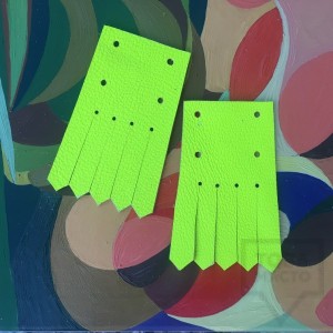 Ресни Prima Art - електриковозелена гладка кожа средни