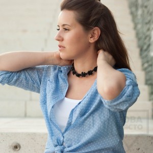 Кoлие Raw Design - black circle