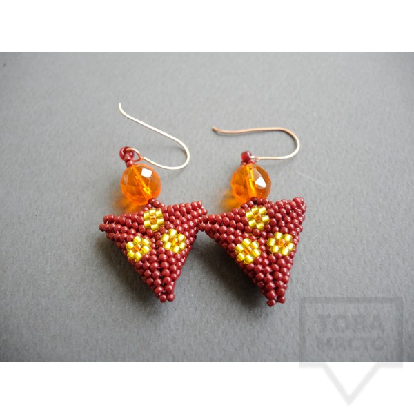 Обеци Songe Jewerly - триъгълник