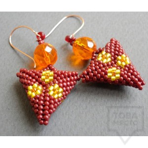 Обеци Songe Jewerly - триъгълник