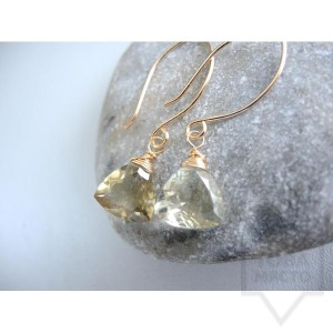 Ръчно изработени обеци Songe Jewelry - Lemon Quartz