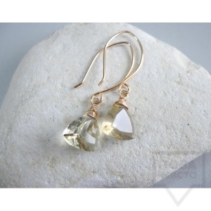Ръчно изработени обеци Songe Jewelry - Lemon Quartz