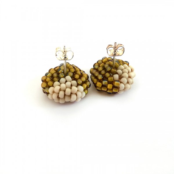 Ръчно изработени обеци - Свраките mini кръг