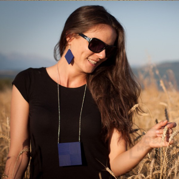 Ръчно изработени обеци Tarra - blue fierte