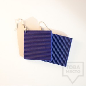 Ръчно изработени обеци Tarra - blue fierte