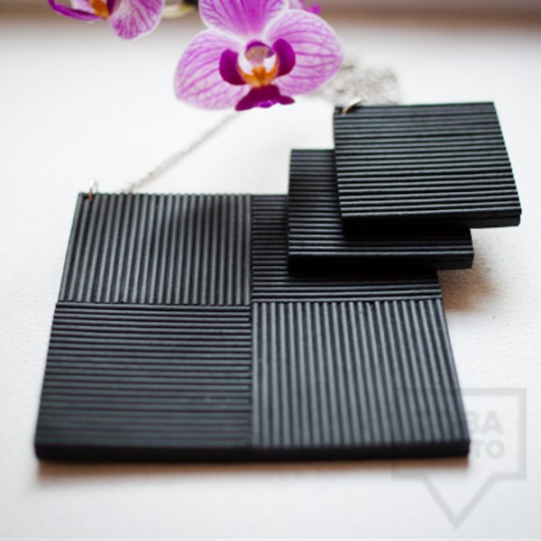 Ръчно изработено колие Tarra - black fierte