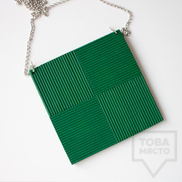 Ръчно изработено колие Tarra - green fierte
